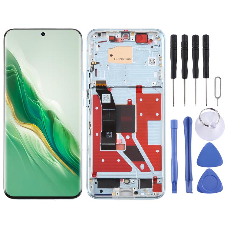 For Honor Magic6 Original LCD Screen Digitizer Full Assembly with Frame (Blue)