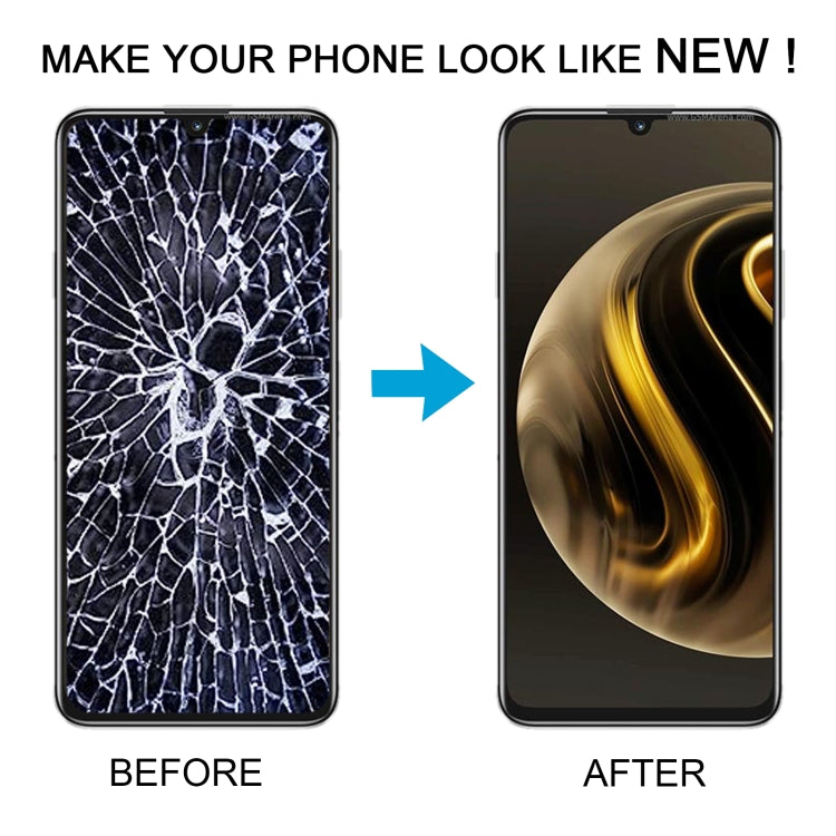 For Huawei Nova Y72 Original LCD Screen Digitizer Full Assembly with Frame (Black)