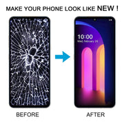 For LG V60 ThinQ US Version Original LCD Screen Digitizer Full Assembly with Frame (Gold)