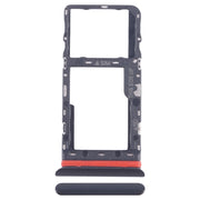 For Alcatel 1T 10 inch 2020 8091 SIM Card Tray + Micro SD Card Tray (Black)