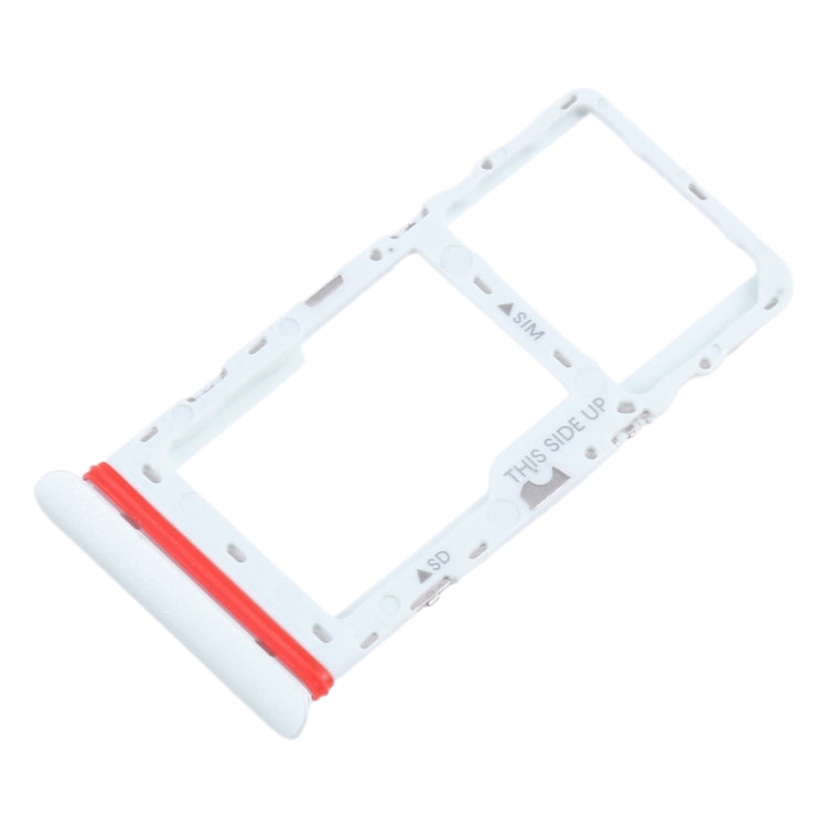 For TCL Tab 10 5G 9183G SIM Card Tray + Micro SD Card Tray (White)