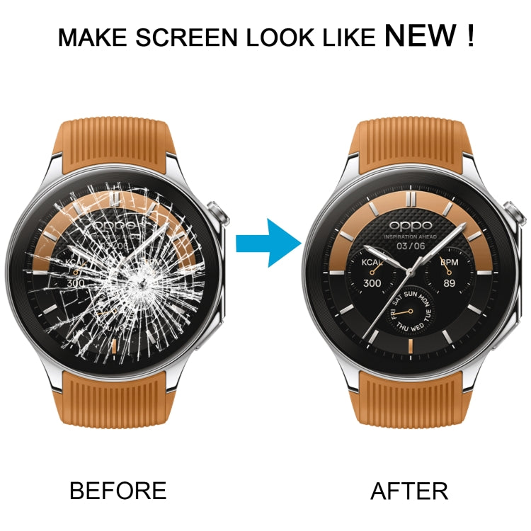 For OPPO Watch X Original LCD Screen and Digitizer Full Assembly With Frame (Silver)