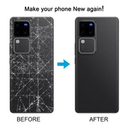 For vivo V30 Pro Battery Back Cover with Camera Lens Cover(Black)