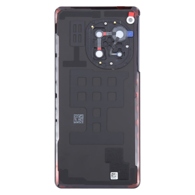 For OnePlus Ace 3 PJE110 Original Glass Battery Back Cover with Camera Lens(Black)