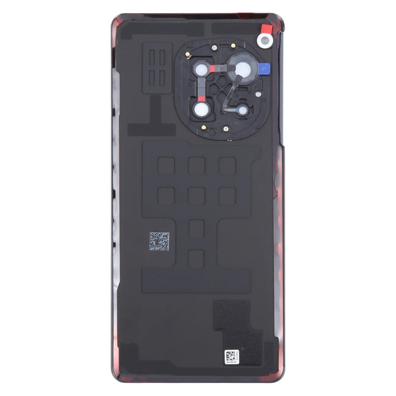 For OnePlus Ace 3 PJE110 Original Glass Battery Back Cover with Camera Lens(Black)