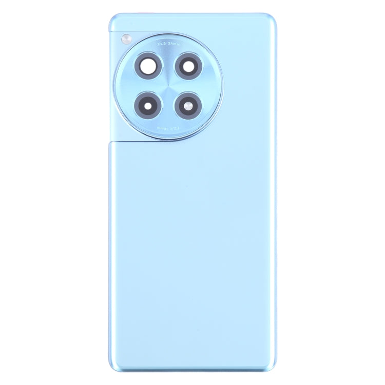 For OnePlus Ace 3 PJE110 Original Glass Battery Back Cover with Camera Lens(Blue)