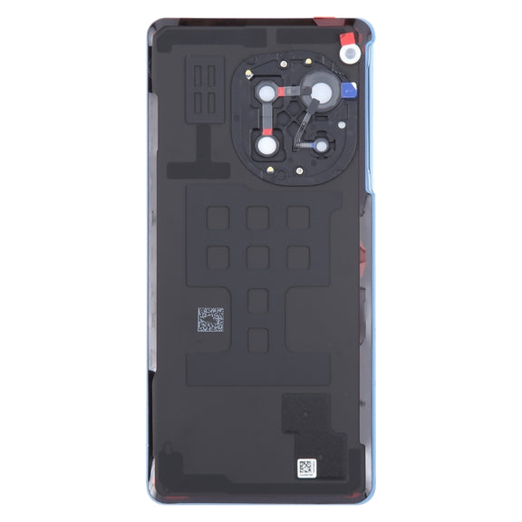 For OnePlus Ace 3 PJE110 Original Glass Battery Back Cover with Camera Lens(Blue)