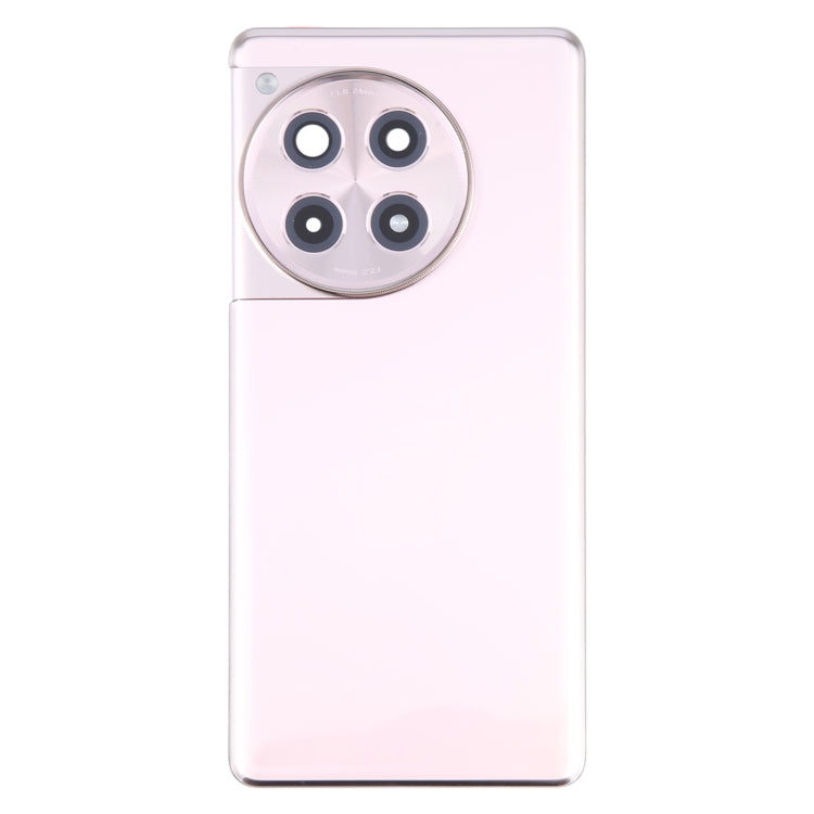 For OnePlus Ace 3 PJE110 Original Glass Battery Back Cover with Camera Lens(Rose Gold)