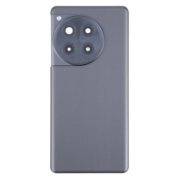 For OnePlus 12R CPH2609 CPH2585 Original Glass Battery Back Cover with Camera Lens(Black)