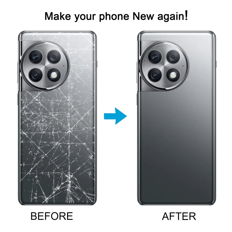For OnePlus Ace 2 Pro PJA110 Original Glass Battery Back Cover with Camera Lens(Grey)