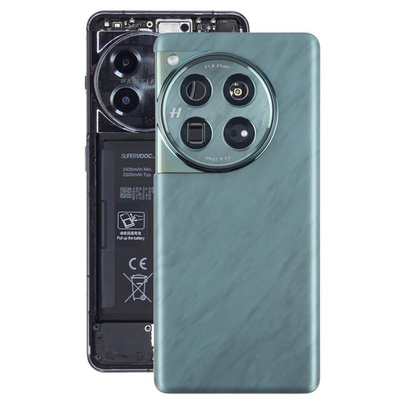 For OnePlus 12 PJD110 CPH2573 CPH2581 Original Glass Battery Back Cover with Camera Lens(Green)