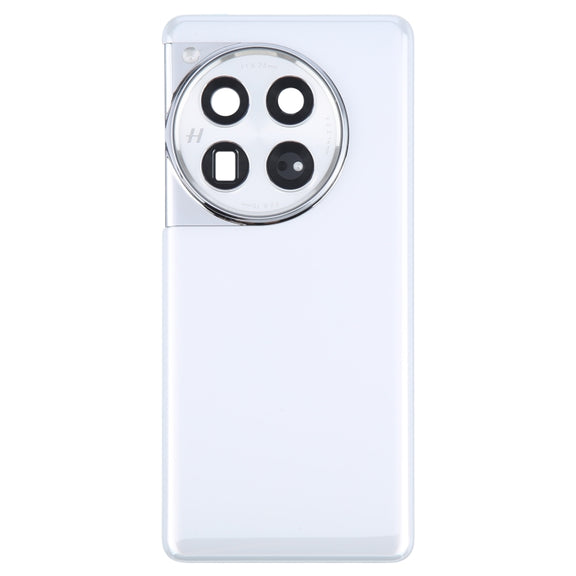 For OnePlus 12 PJD110 CPH2573 CPH2581 Original Glass Battery Back Cover with Camera Lens(White)