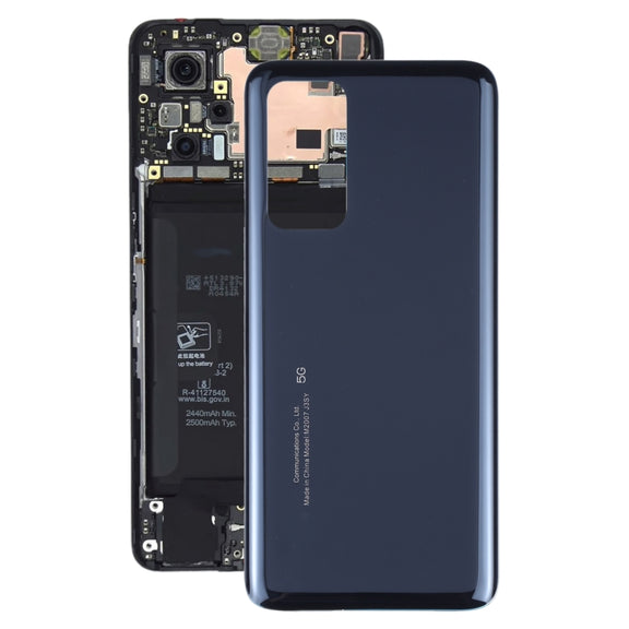 For Xiaomi Redmi K30S Glass Battery Back Cover(Black)