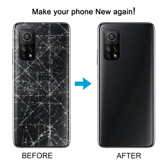 For Xiaomi Redmi K30S Glass Battery Back Cover(Silver)