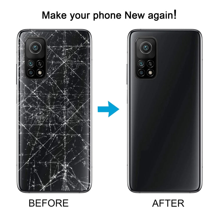 For Xiaomi Redmi K30S Glass Battery Back Cover(Silver)