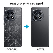 For OnePlus 12R Battery Back Cover(Black)