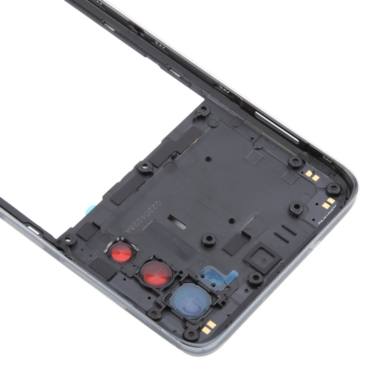 For Motorola Moto G52 Original Middle Frame Bezel Plate (Black)