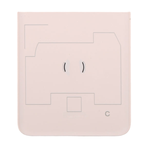 For Motorola Razr 40 Original Lower Part Battery Back Cover(Pink)