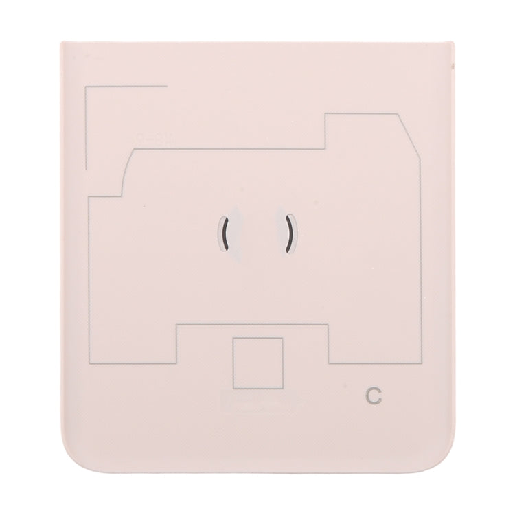 For Motorola Razr 40 Original Lower Part Battery Back Cover(Pink)