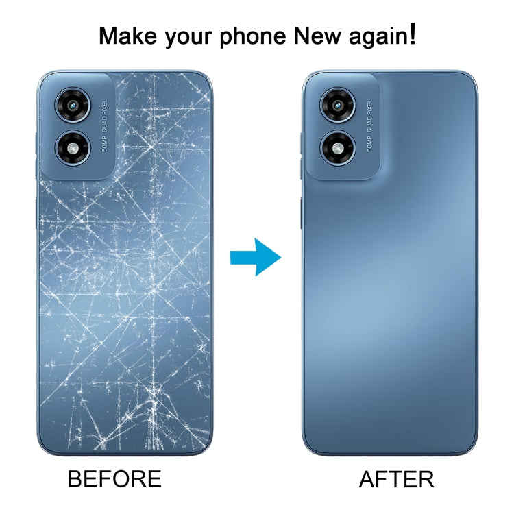For Motorola Moto G Play 2024 Original Battery Back Cover(Blue)