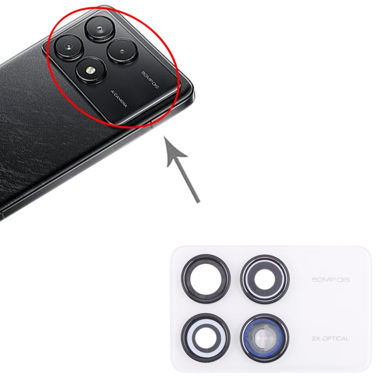 For Xiaomi Redmi K70 Back Camera Lens Frame (White)