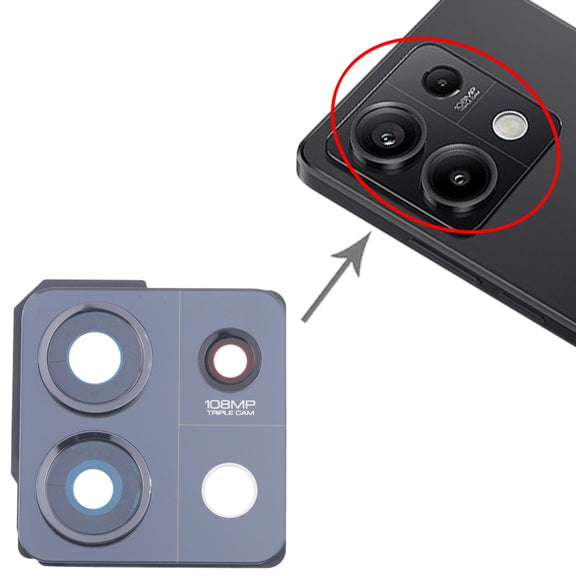 For Xiaomi Redmi Note 13 5G Back Camera Lens Frame (Black)
