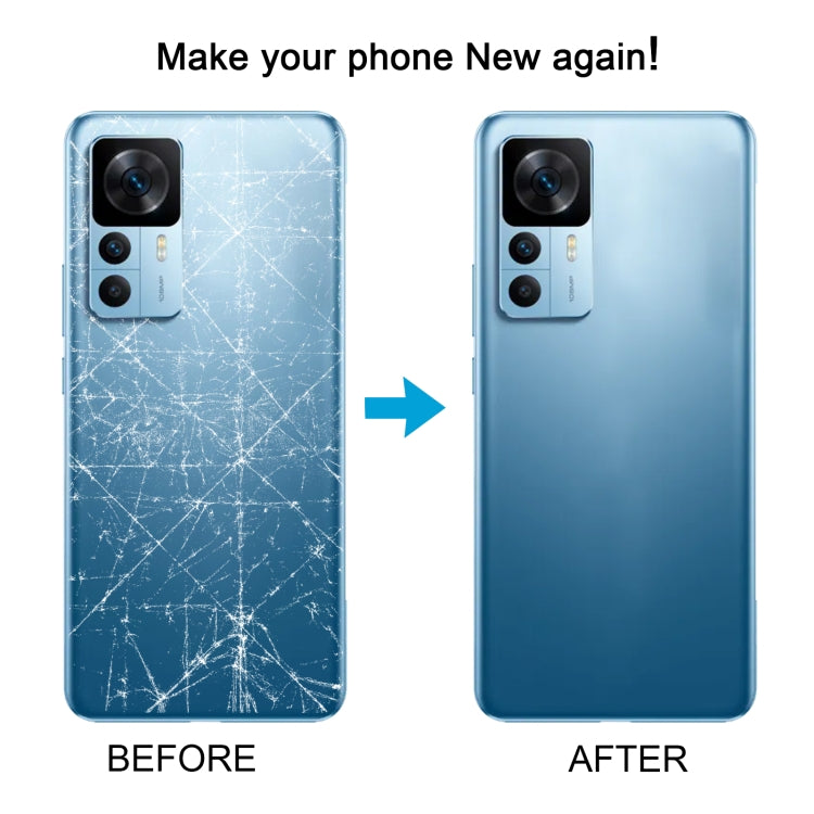 For Xiaomi 12T Pro Original Battery Back Cover(Silver)