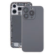 For iPhone 16 Pro Original Glass Battery Back Cover with Camera Lens Cover + MagSafe Magnet(Black) - free shipping - PMC Jewellery - Order now!