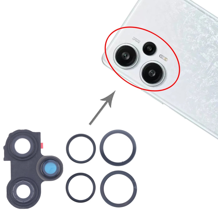 For Xiaomi Redmi Note 12 Turbo Camera Lens Cover (Black)