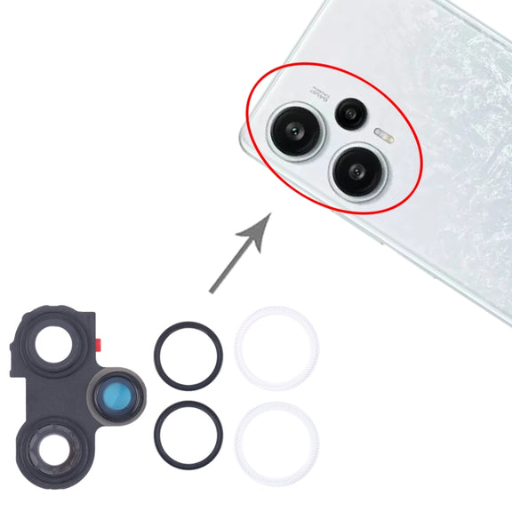 For Xiaomi Redmi Note 12 Turbo Camera Lens Cover (White)