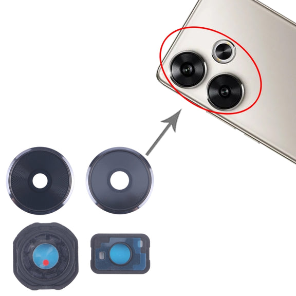 For Xiaomi Poco F6 Camera Lens Cover (Black)