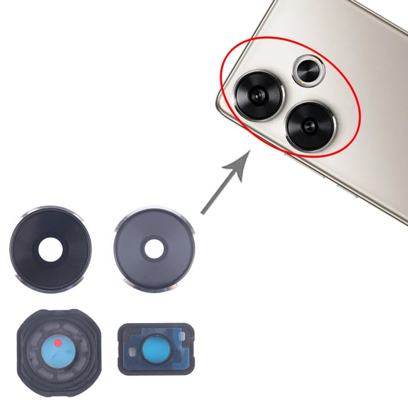 For Xiaomi Poco F6 Camera Lens Cover (Silver)