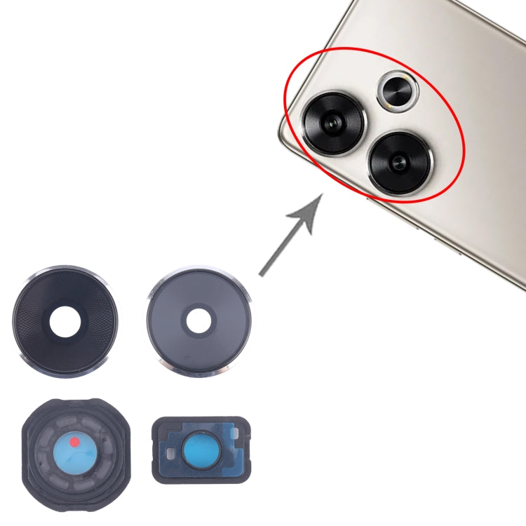 For Xiaomi Redmi Turbo 3 Camera Lens Cover (Silver)
