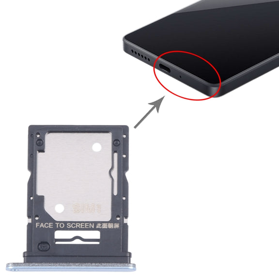For Xiaomi Redmi 13 4G Original SIM Card Tray + SIM / Micro SD Card Tray (Blue)