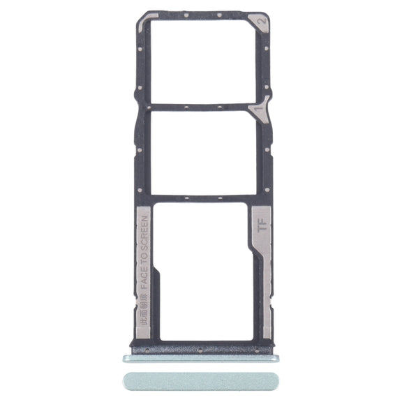 For Xiaomi Poco M6 Original SIM Card Tray + SIM Card Tray + Micro SD Card Tray (Green)