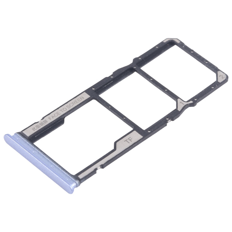 For Xiaomi Poco M6 Original SIM Card Tray + SIM Card Tray + Micro SD Card Tray (Blue)