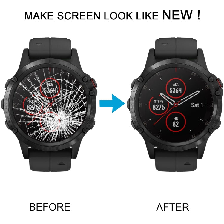 For Garmin Fenix 5 Plus Original LCD Screen with Digitizer Full Assembly(Black)