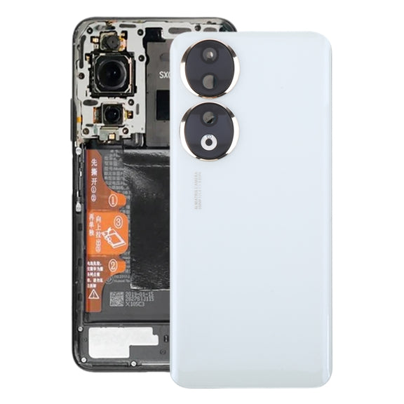 For Honor 90 Battery Back Cover with Camera Lens(White)