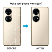 For Huawei P50 Pro Battery Back Cover with Camera Lens(Gold)