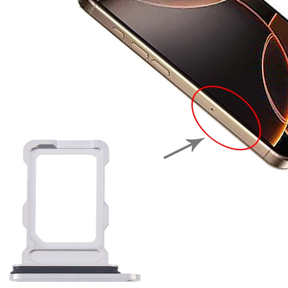 For iPhone 16 Pro SIM Card Tray (White)