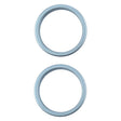 For iPhone 16 Plus 2pcs/set Rear Camera Glass Lens Metal Outside Protector Hoop Ring (Green) -  by PMC Jewellery | Online Shopping South Africa | PMC Jewellery | Buy Now Pay Later Mobicred