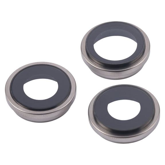For iPhone 16 Pro 3pcs/Set Camera Lens Cover (Titanium Color)