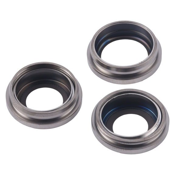 For iPhone 16 Pro 3pcs/Set Camera Lens Cover (Titanium Color)