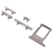 For iPhone 16 Pro Original SIM Card Tray + SIM Card Tray + Side Keys (Silver)