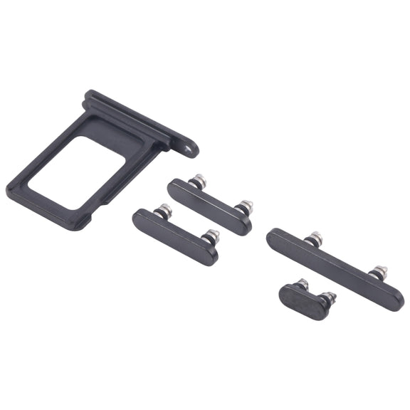 For iPhone 16 Pro Max Original SIM Card Tray + SIM Card Tray + Side Keys (Black)