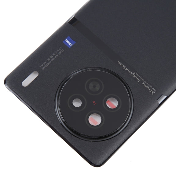 For vivo X90 Battery Back Cover with Camera Lens Cover(Black)