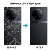 For vivo X90 Battery Back Cover with Camera Lens Cover(Blue)