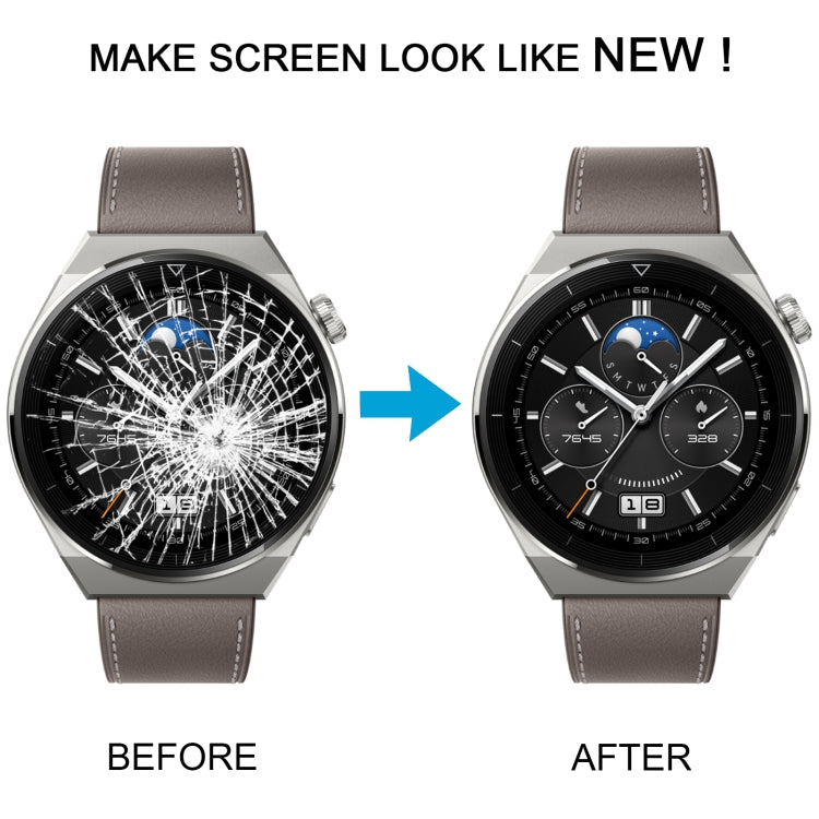For Huawei Watch 3 Pro 48mm / 3 Pro NEW 48mm OEM Front Screen Outer Glass Lens with OCA Optically Clear Adhesive