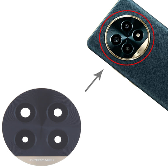For Realme 13 Pro 10pcs Original Back Camera Lens (Black)
