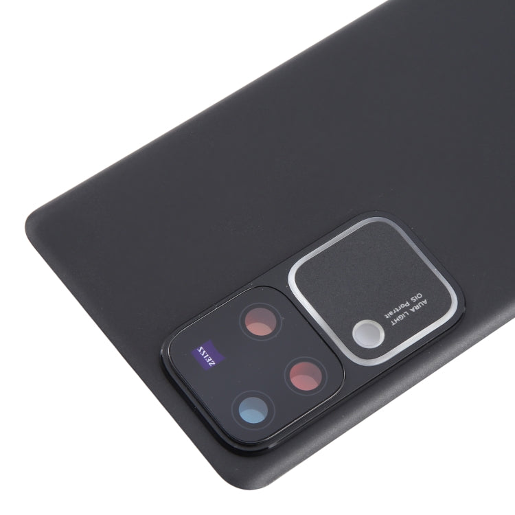 For vivo V30 Pro Battery Back Cover with Camera Lens Cover(Black)